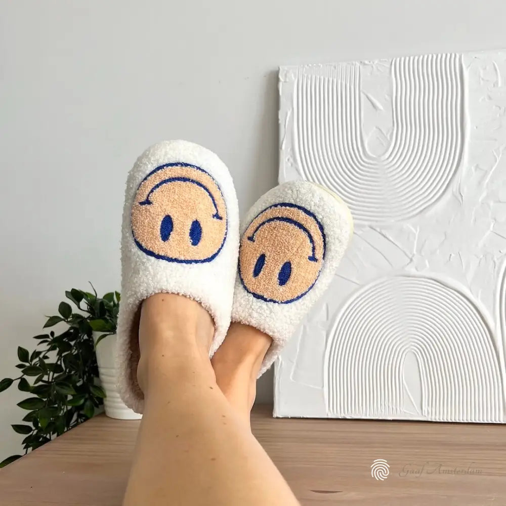 Catherine – Comfortabele Damespantoffels met Smiley-Design