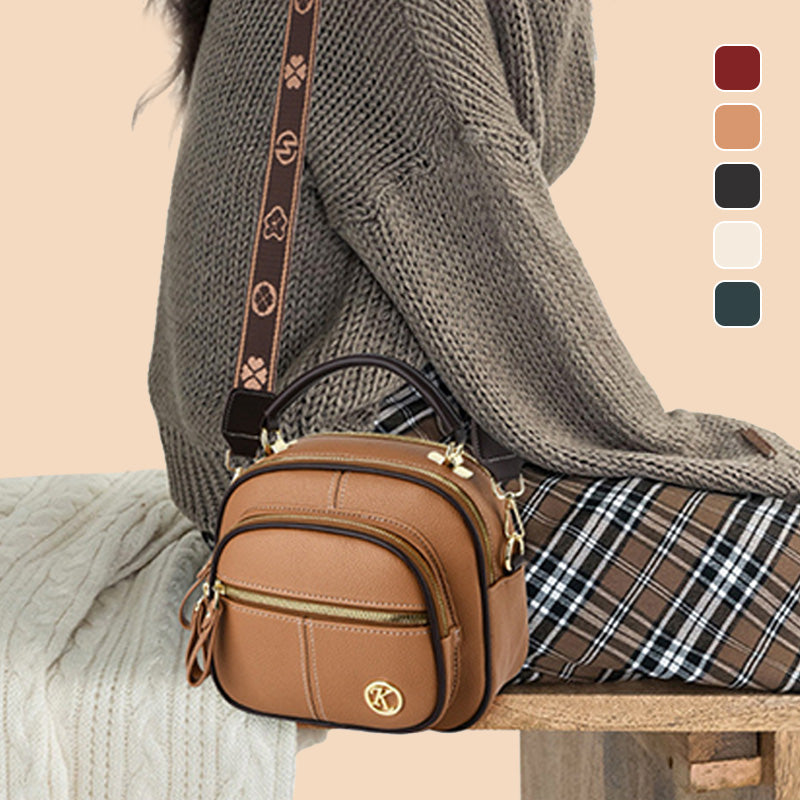 Verstelbare brede schouderriem PU lederen crossbody tas