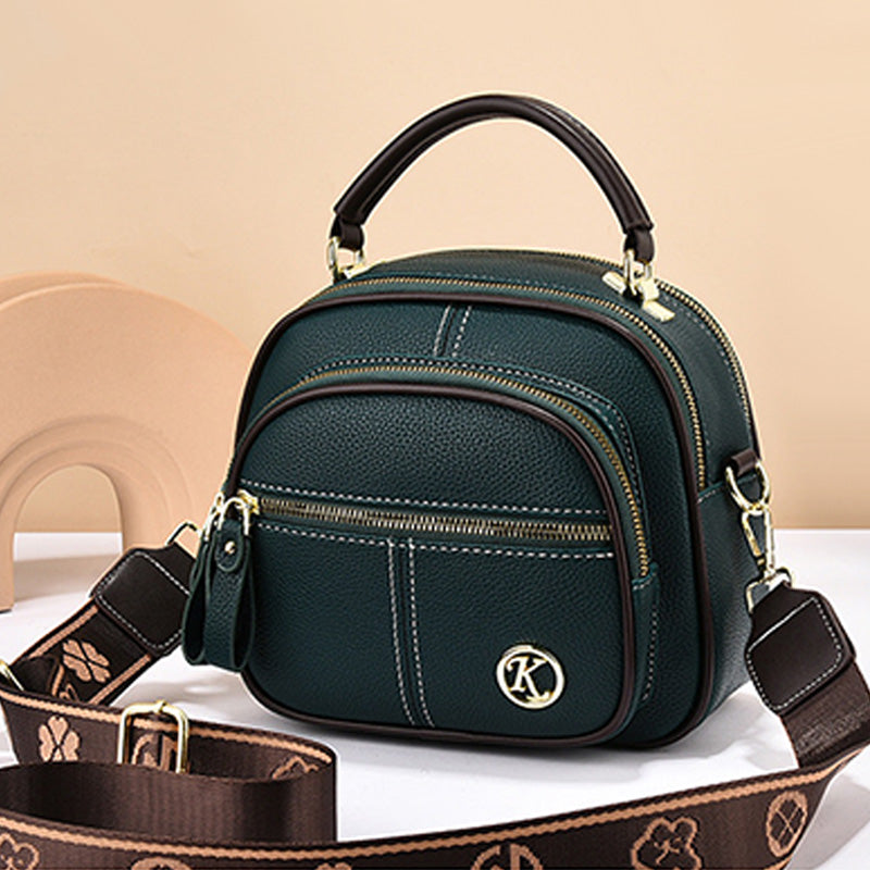 Verstelbare brede schouderriem PU lederen crossbody tas