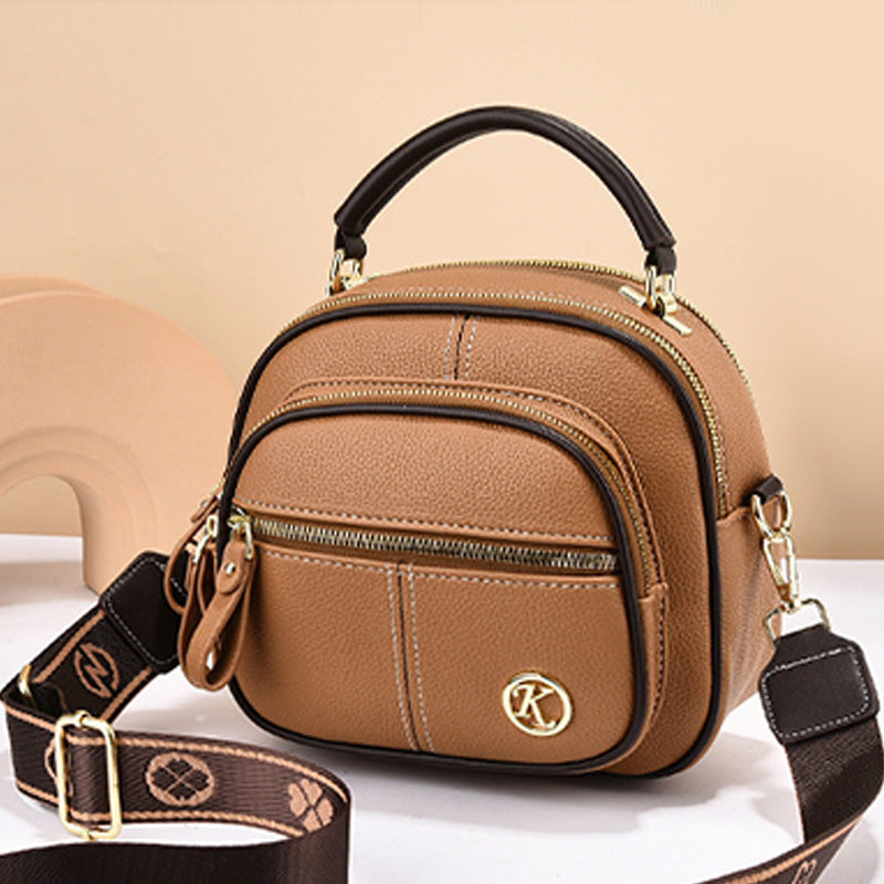 Verstelbare brede schouderriem PU lederen crossbody tas