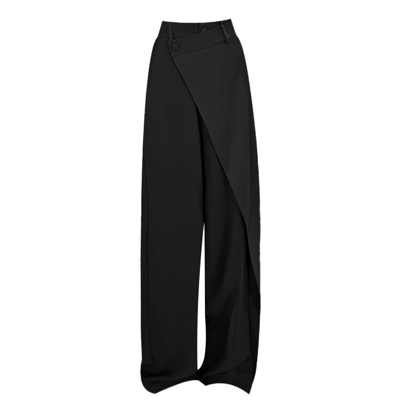Hannah – Wijde Broek met Asymmetrische Knoopsluiting