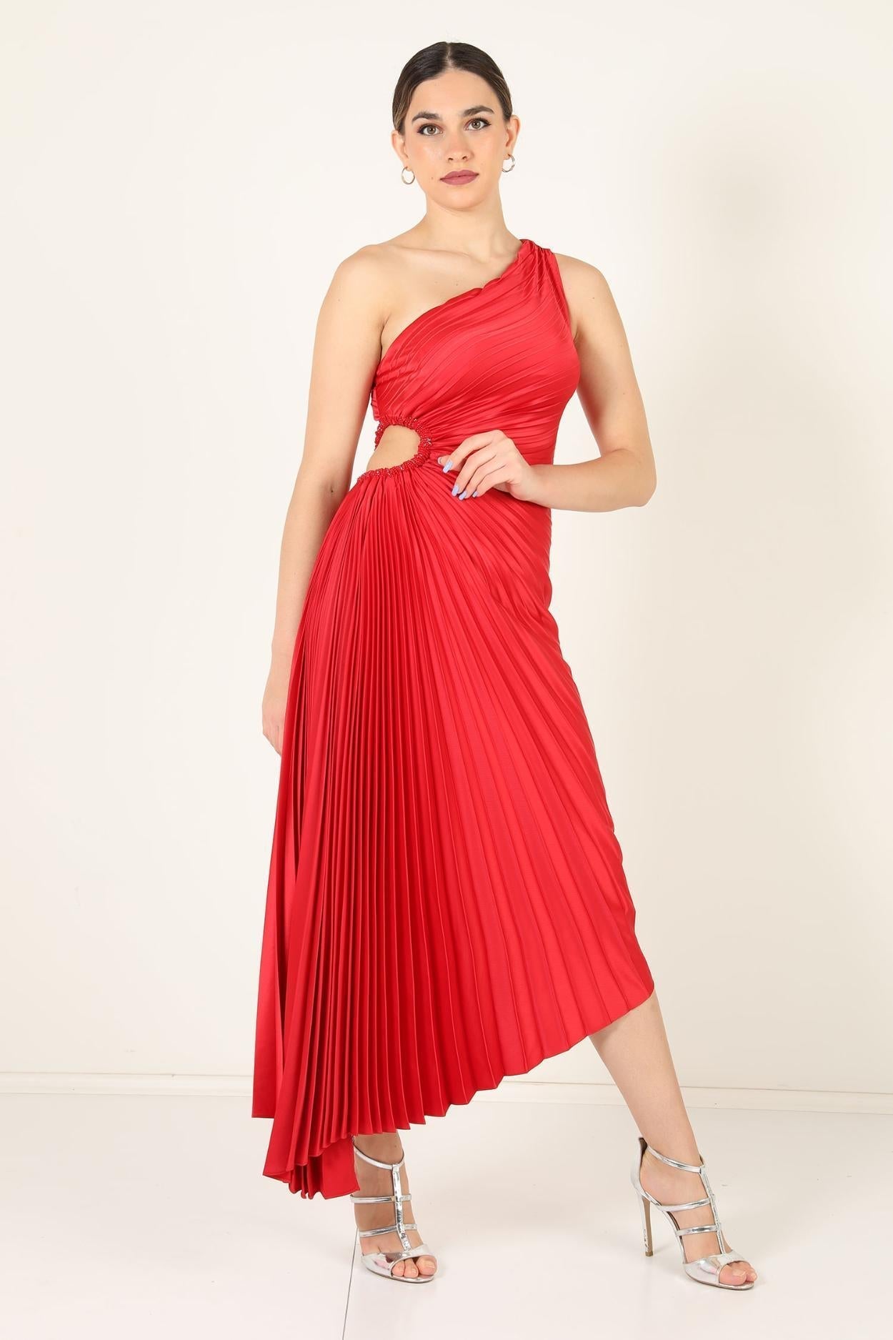 Samantha – One-Shoulder Maxi Jurk