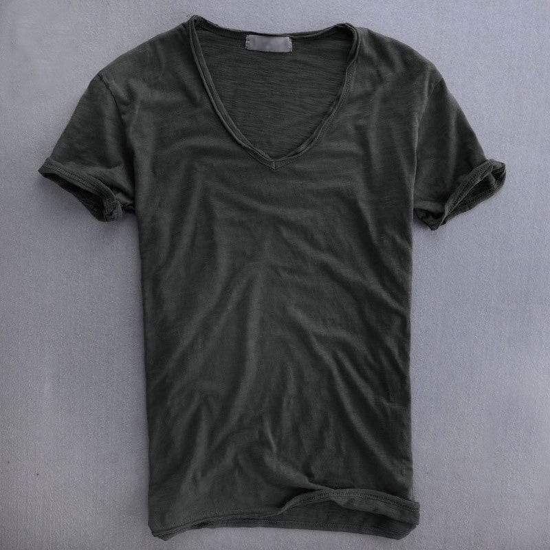 Andreas™ - Casual T-Shirt met V-hals