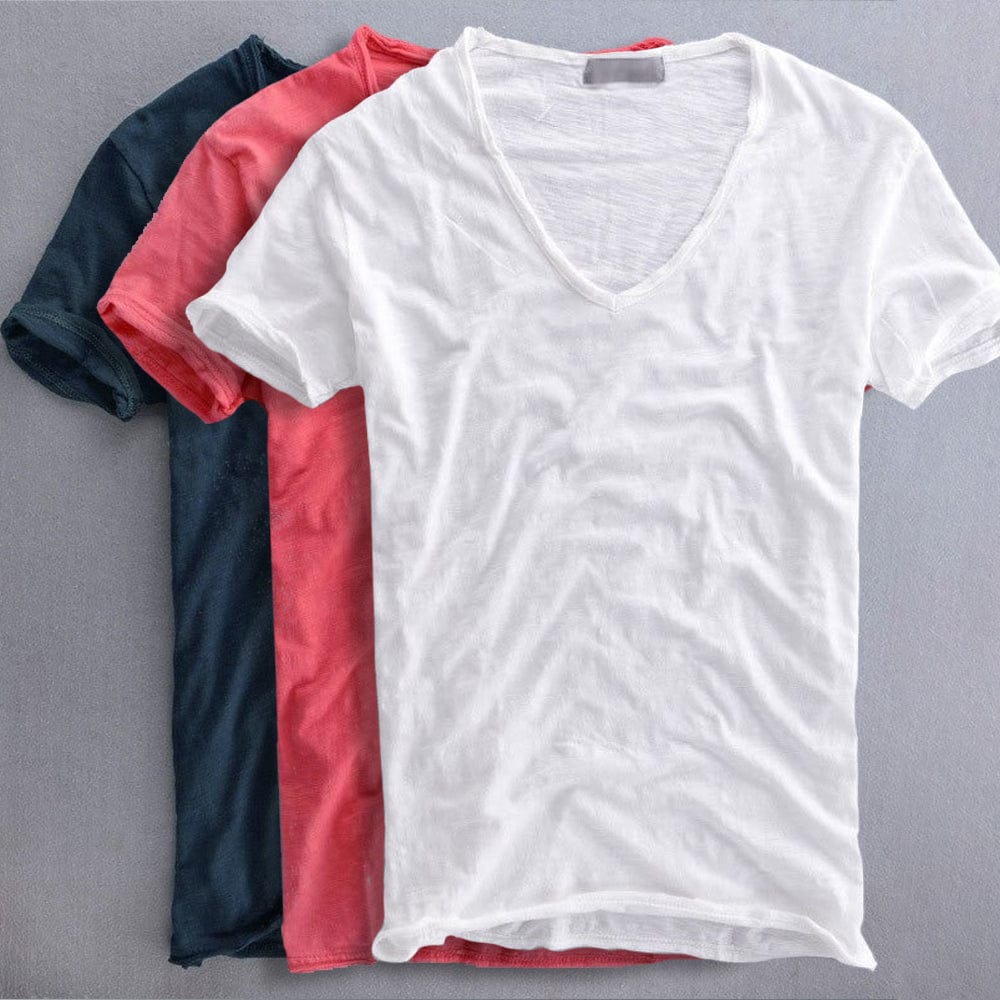 Andreas™ - Casual T-Shirt met V-hals