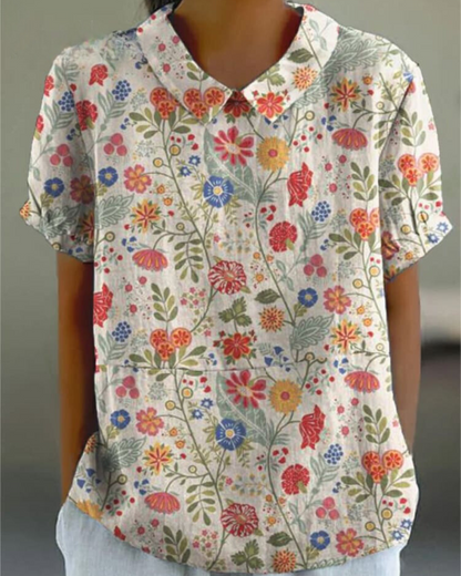 Therese™ - Blouse met Bloemenprint