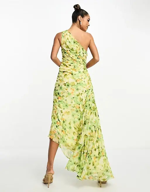 Samantha – One-Shoulder Maxi Jurk