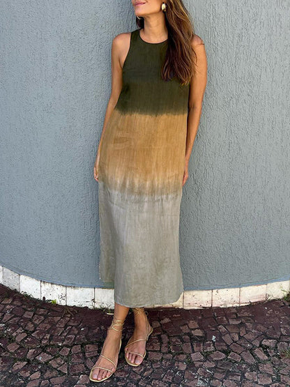 Lara™ - Gradient Tie-Dye Maxi Jurk