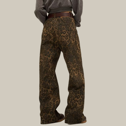 Jeans met Luipaardprint