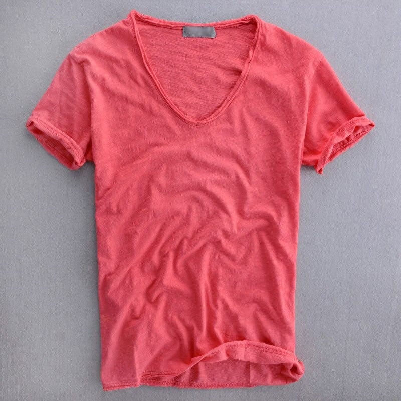 Andreas™ - Casual T-Shirt met V-hals