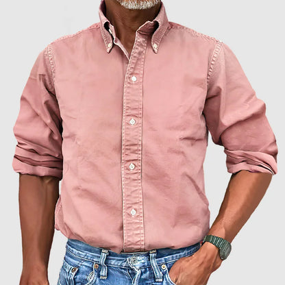 Geoff – Vintage Herenhemd met Lange Mouwen