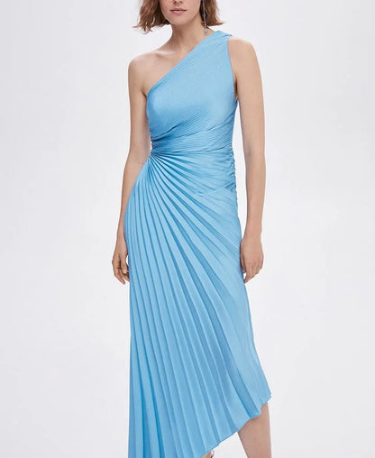 Samantha – One-Shoulder Maxi Jurk