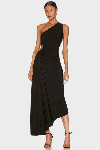 Samantha – One-Shoulder Maxi Jurk