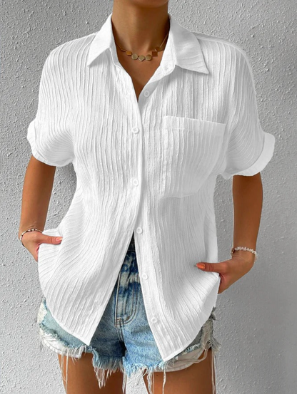 Axelle™ - Casual Knoop Los Blouse