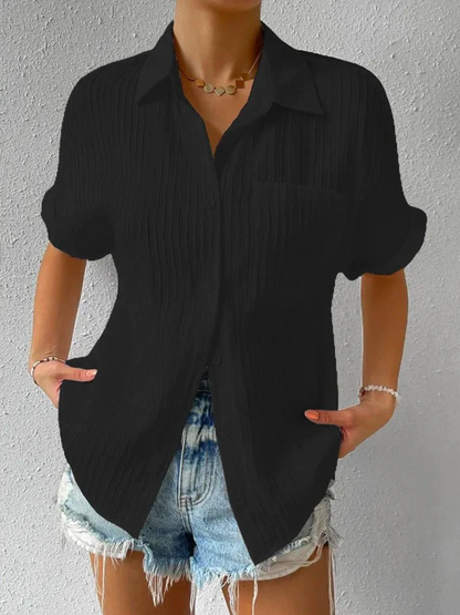 Axelle™ - Casual Knoop Los Blouse