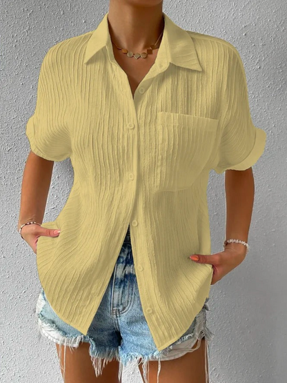 Axelle™ - Casual Knoop Los Blouse