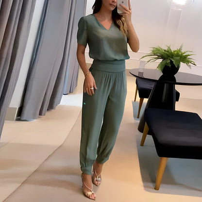 Selena™ - Modieuze Set van Blouse en Broek