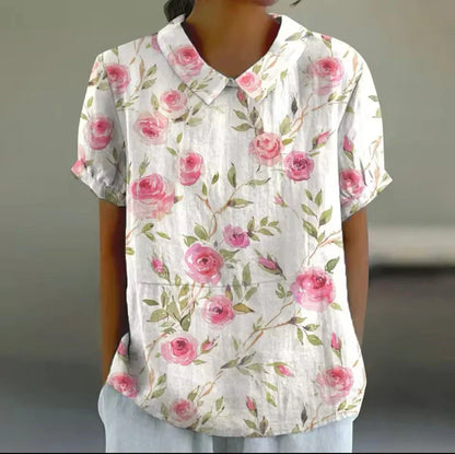 Therese™ - Blouse met Bloemenprint