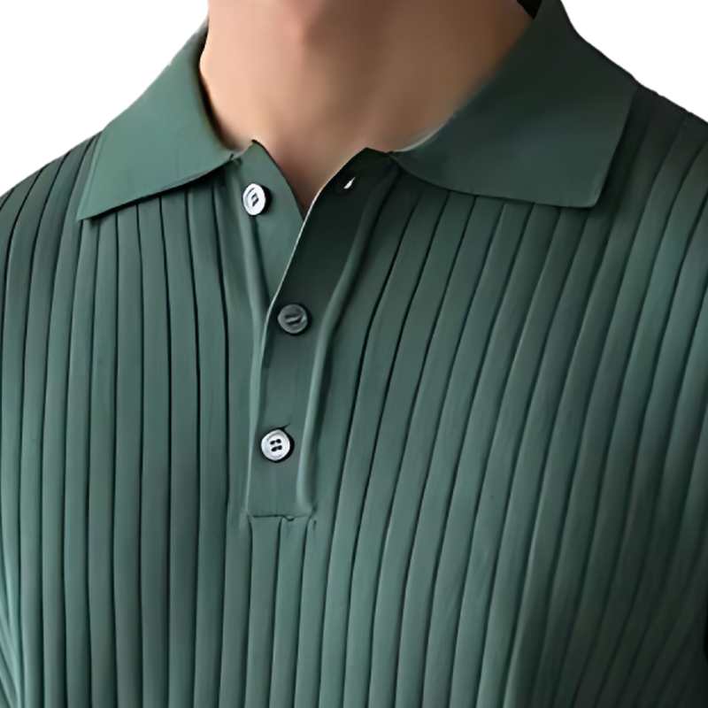 Heren Poloshirt met Kapje Effen Kleur