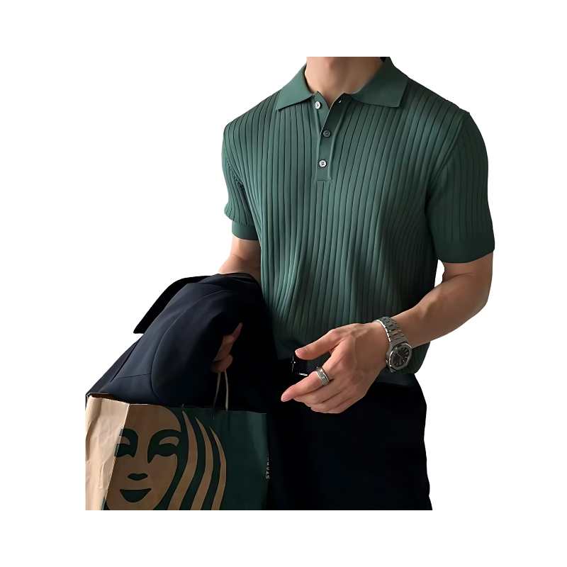 Heren Poloshirt met Kapje Effen Kleur