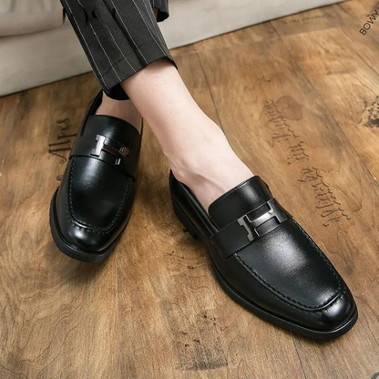 Klassieke Handgemaakte Leren Mocassins voor Heren