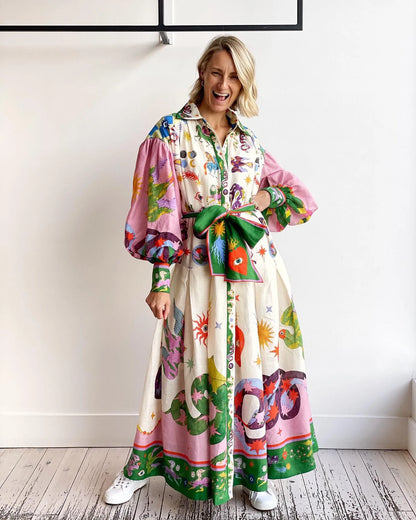 Multicolor Maxi Zomerjurk