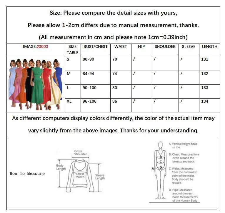 Luna™ - Taille Uitgesneden en Geplooide Maxi Jurk