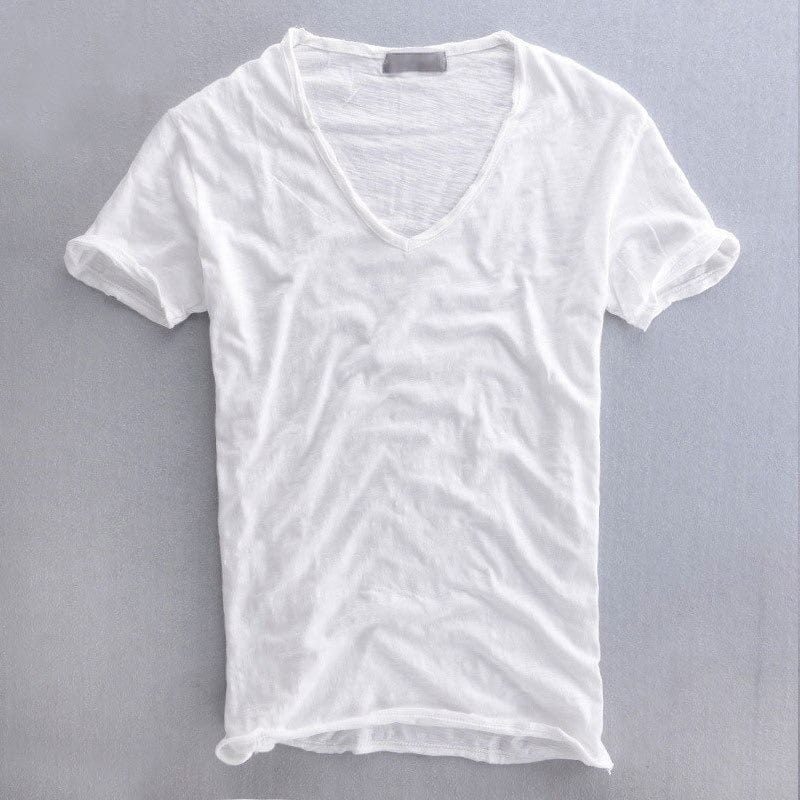 Andreas™ - Casual T-Shirt met V-hals