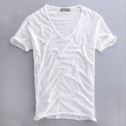 Andreas™ - Casual T-Shirt met V-hals