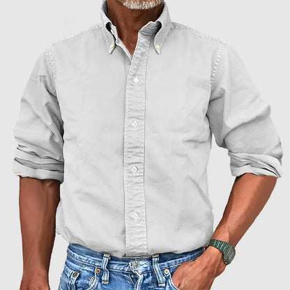 Geoff – Vintage Herenhemd met Lange Mouwen