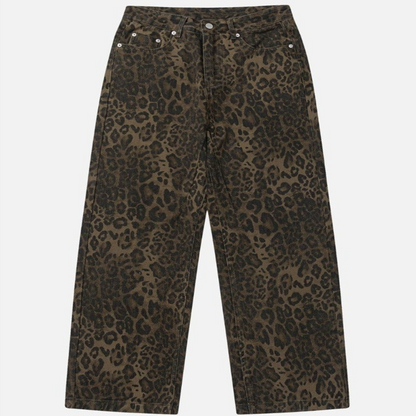 Jeans met Luipaardprint