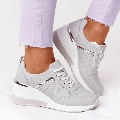 Judith – Comfortabele Sneakers met Hoge Sleehak