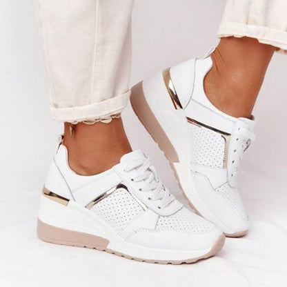 Judith – Comfortabele Sneakers met Hoge Sleehak