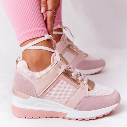 Judith – Comfortabele Sneakers met Hoge Sleehak
