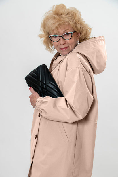 Waterafstotend Oversized Windjack Regenjas met Capuchon