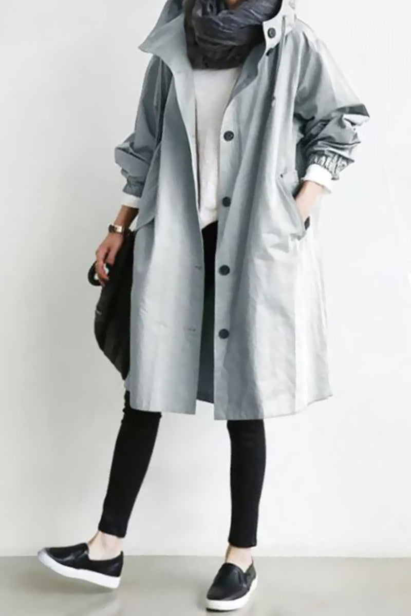 Waterafstotend Oversized Windjack Regenjas met Capuchon