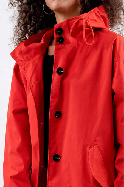 Waterafstotend Oversized Windjack Regenjas met Capuchon