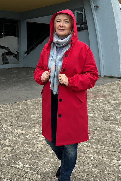 Waterafstotend Oversized Windjack Regenjas met Capuchon