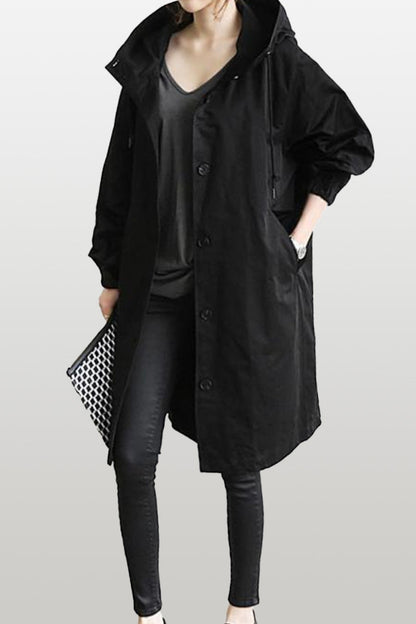 Waterafstotend Oversized Windjack Regenjas met Capuchon