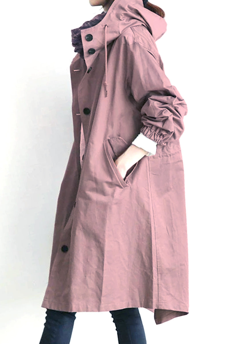Waterafstotend Oversized Windjack Regenjas met Capuchon