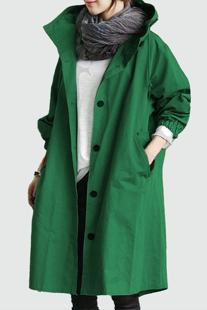 Waterafstotend Oversized Windjack Regenjas met Capuchon