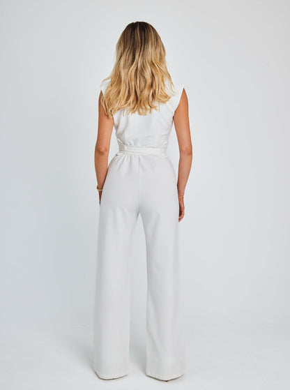 Jumpsuit Zonder Mouwen en Riem